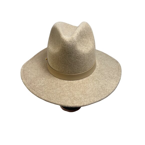Lack of Color Australia THE MACK Hat Wool Fedora Light Tan Sz S/55 cm - Picture 1 of 10